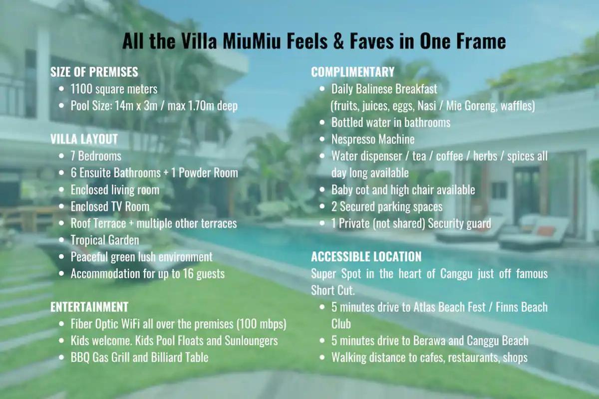 You Think You Know Canggu - Think Again! Stunning Large Luxxe 7Bed Villa Exterior foto
